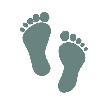 Baby foot sole imprint icon