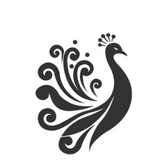 Fototapeta premium illustration of a peacock