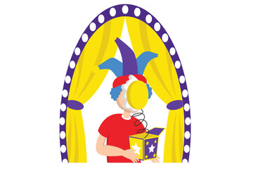 April Fools Flat Design Illustration