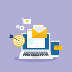 Email and messaging, Email marketing campaign, Working process, New email message	