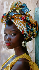 Obraz premium Closeup portrait of a beautiful young woman