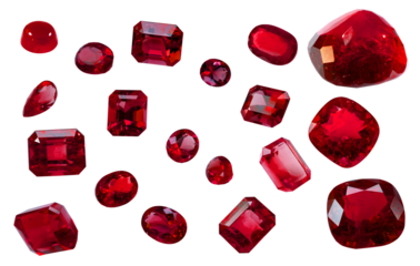 Red Ruby Gemstone PNG Transparent Luxury Precious Jewelry Elements