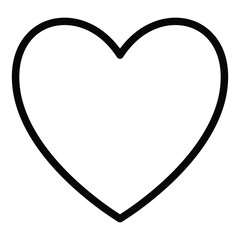 Heart continuous one line art drawing color shape Love sign outline Vector illustration