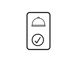 Food app delivery icon vector symbol design illustration