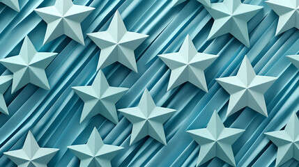 Obraz premium Digital blue and white star pattern abstract poster web page PPT background