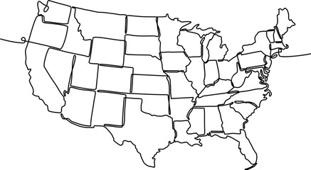 Us Map With State Names Images