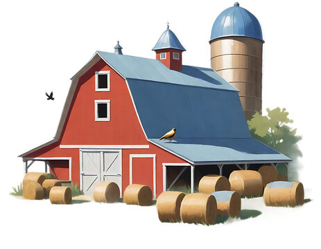 Farm or garden Clipart PNG ai generated