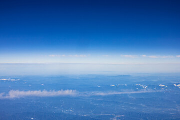 Flight - overlooking the sea of clouds