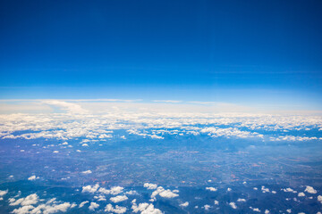 Flight - overlooking the sea of clouds