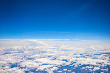 Flight - overlooking the sea of clouds