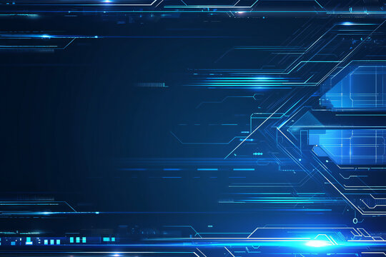 blue tech background, modern backdrop