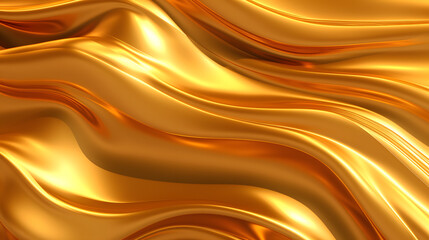 Digital golden metal curve abstract graphic poster web page PPT background