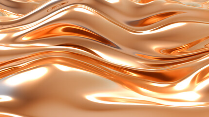 Digital gold and silver metal curve abstract graphic poster web page PPT background
