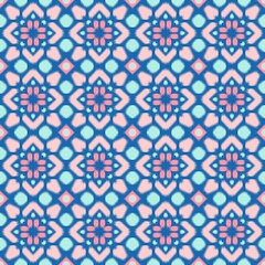 Obraz premium Seamless Ikat ethnic traditional pattern geometric abstract folklore ornament Tribal ethnic illustration background