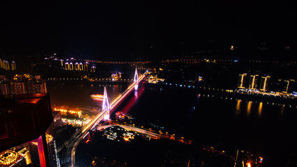 Yuzhong District, Chongqing City-Jialing River Night View