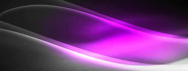 Lines and waves with neon light effect background for wallpaper, business card, cover, poster, banner, brochure, header, website