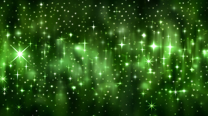 Obraz premium Digital green star glitter geometric abstract graphics poster web page PPT background