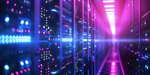 Cloud computing, Servers in a data center or abstract representations of data storage and access