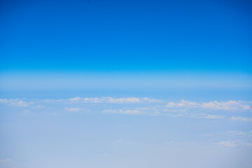 Fototapeta premium Flying Plane-Above the Sea of Clouds