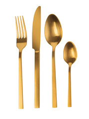 Cutlery set isolated