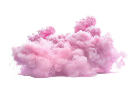 cotton candy in the form of whimsical clouds, creating a dreamy and ethereal scene.