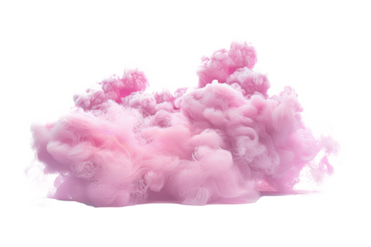 cotton candy in the form of whimsical clouds, creating a dreamy and ethereal scene.