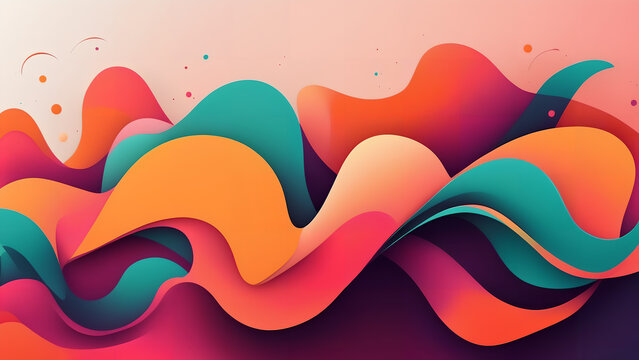 Modern background with abstract elements and dynamic shapes