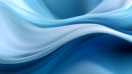 Digital blue and white fantasy wave curve abstract graphic poster web page PPT background