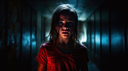 Silent Screams: A Haunting Image Capturing the Inner Battles of Adolescent Anxiety