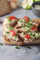 Vorschmack sandwiches - typical Jewish dish