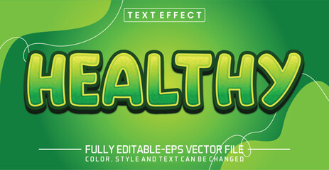 Healthy font Text effect editable