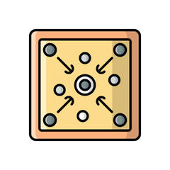Carrom vector icon