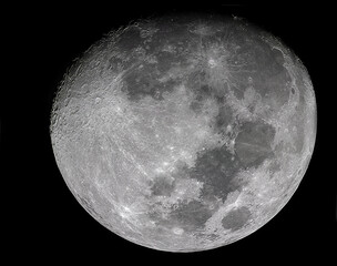 Luna. noche estrellada. 