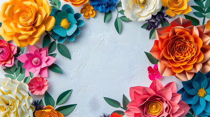 Handcrafted Paper Flower Wreath: A Beautiful Display of Creativity and Craftsmanship