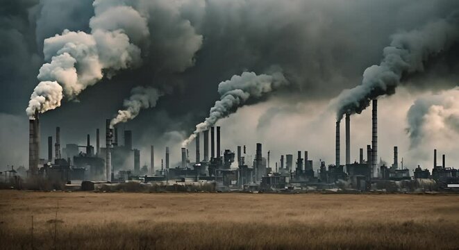 Toxic Horizons: Cinematic Exploration of Urban Factory's Environmental Impact