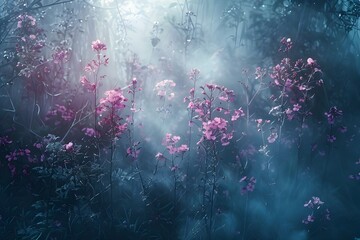 flower fog dark