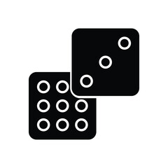 Dice vector icon