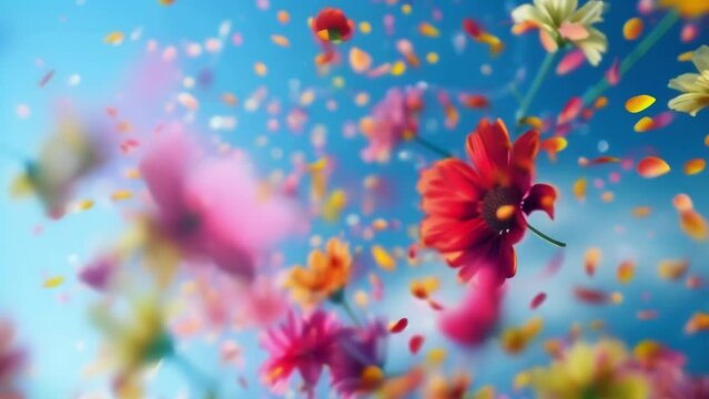 The perfect start to spring these flower petal explosions bring joy happiness and color to this joyful seasonal celebration.