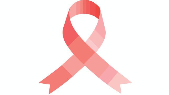Emblem breast cancer ribbon image vector