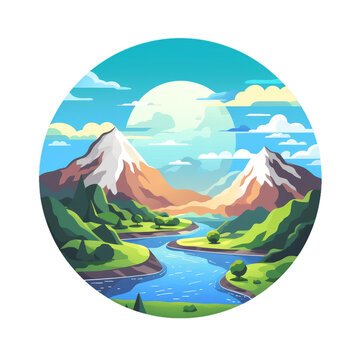 
A sleek vector sticker of a globe, evoking a sense of wanderlust and exploration on a transparent background