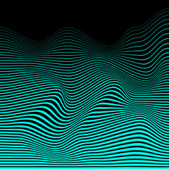 Abstract wave line background design