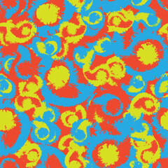 Colourful Paisley abstract Seamless Pattern Design