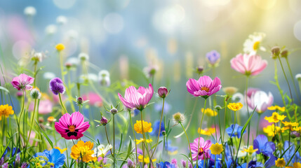 Fototapeta premium Background with wild flower