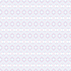 Pastels Argyle Fair Isle Seamless Pattern Design