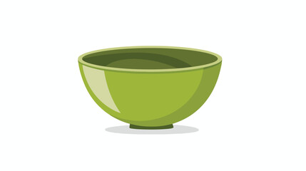 Green bowl logo design template Flat vector isolated