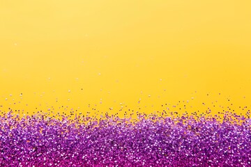 Purple and yellow Sparkling texture light and glitter abstract background, copy space christmas and Birthday banner card