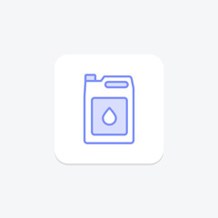 Oil Gallon icon, gallon, fuel, petroleum, liquid, editable vector, pixel perfect, illustrator ai file