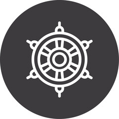 Nautical wheel Icon