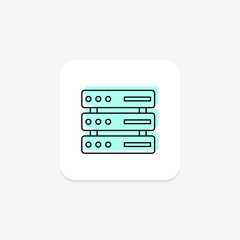 Servers icon, server, technology, network, data, editable vector, pixel perfect, illustrator ai file