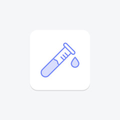 Testing Tube icon, test tube, tube, laboratory, science, editable vector, pixel perfect, illustrator ai file